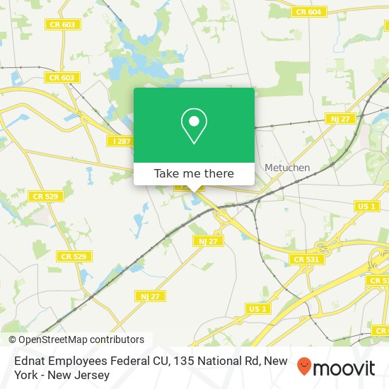 Mapa de Ednat Employees Federal CU, 135 National Rd