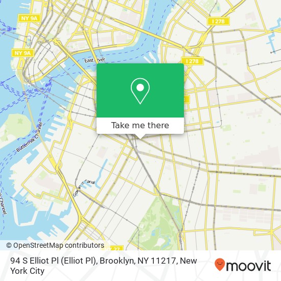 Mapa de 94 S Elliot Pl (Elliot Pl), Brooklyn, NY 11217