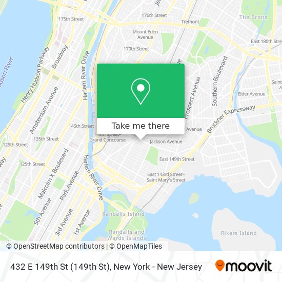 432 E 149th St map