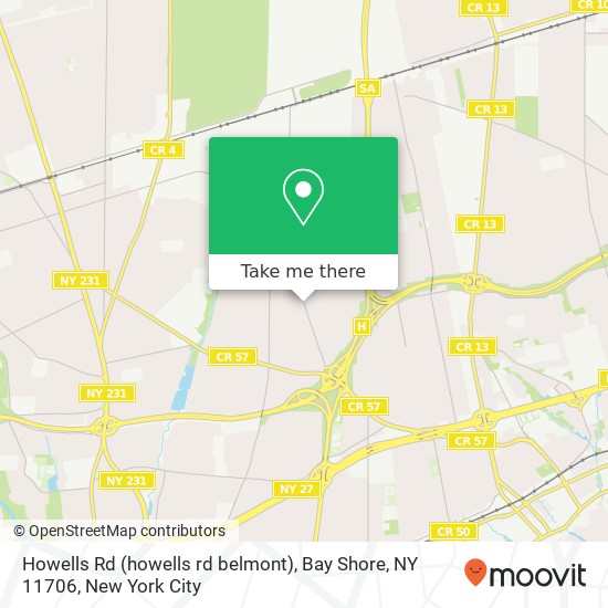 Howells Rd (howells rd belmont), Bay Shore, NY 11706 map
