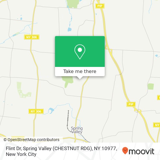 Flint Dr, Spring Valley (CHESTNUT RDG), NY 10977 map