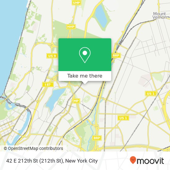 42 E 212th St (212th St), Bronx, NY 10467 map