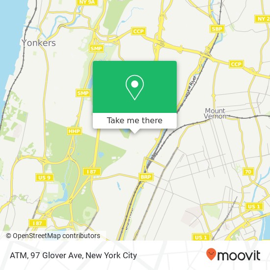 Mapa de ATM, 97 Glover Ave