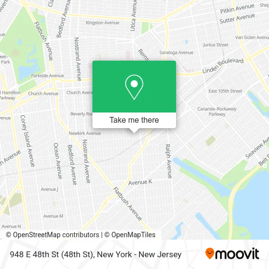 Mapa de 948 E 48th St
