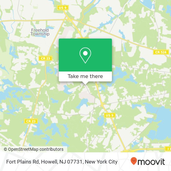 Fort Plains Rd, Howell, NJ 07731 map