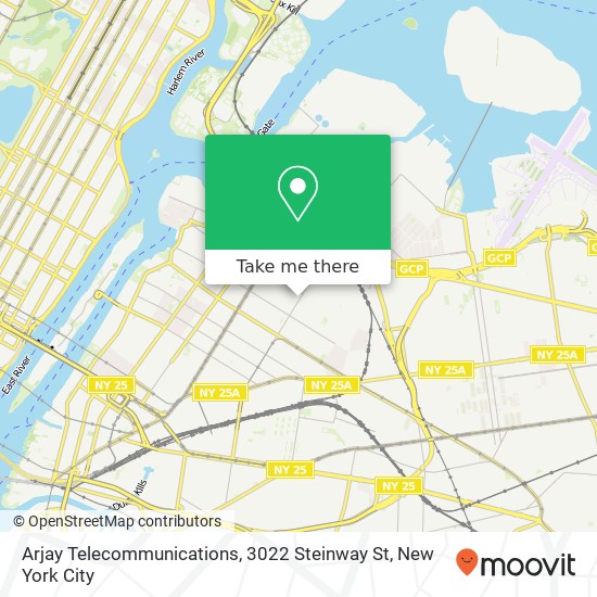 Mapa de Arjay Telecommunications, 3022 Steinway St