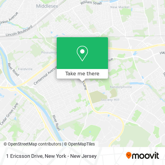 1 Ericsson Drive, 1 Ericsson Dr, Piscataway Township, NJ 08854, USA map