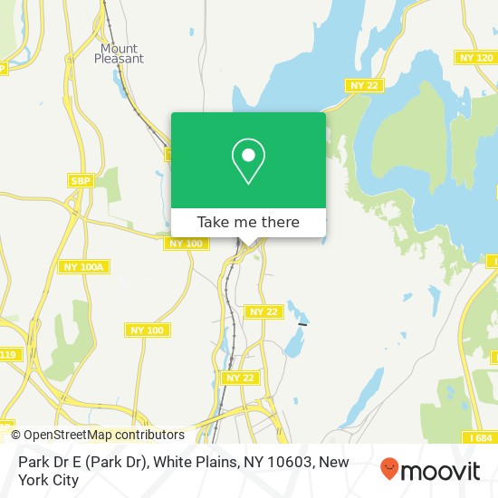 Mapa de Park Dr E (Park Dr), White Plains, NY 10603