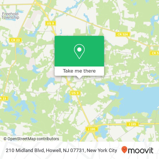 210 Midland Blvd, Howell, NJ 07731 map