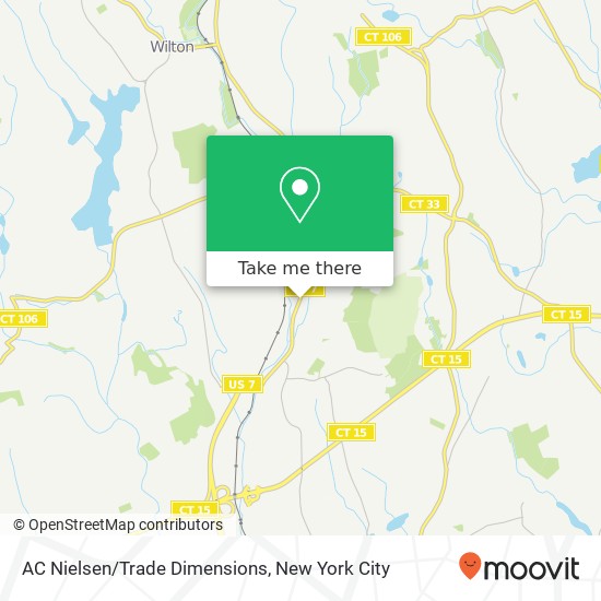 Mapa de AC Nielsen / Trade Dimensions, 40 Danbury Rd