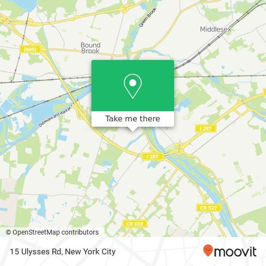 Mapa de 15 Ulysses Rd, Somerset, NJ 08873