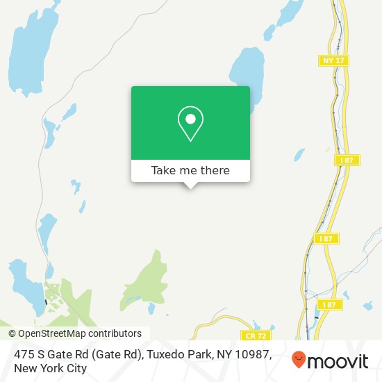 475 S Gate Rd (Gate Rd), Tuxedo Park, NY 10987 map