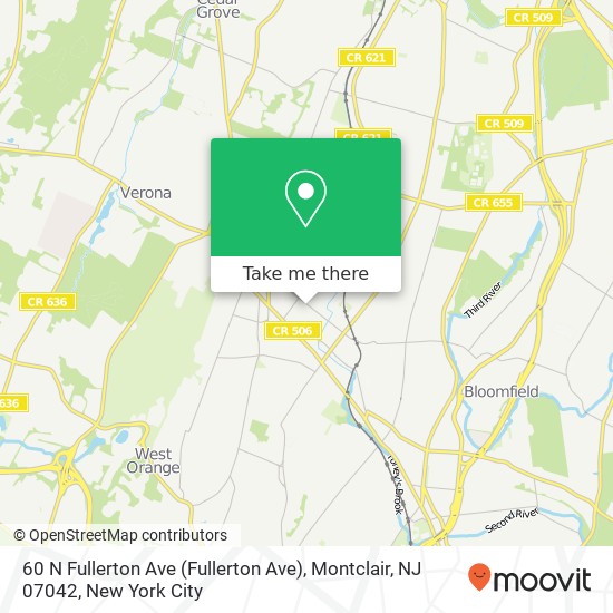 60 N Fullerton Ave (Fullerton Ave), Montclair, NJ 07042 map