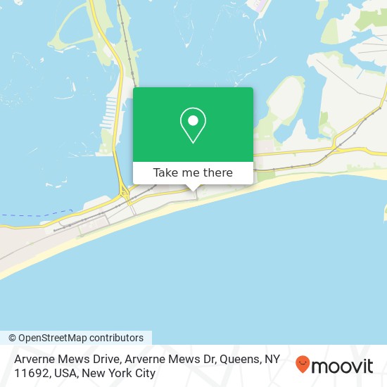 Mapa de Arverne Mews Drive, Arverne Mews Dr, Queens, NY 11692, USA
