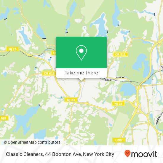 Mapa de Classic Cleaners, 44 Boonton Ave