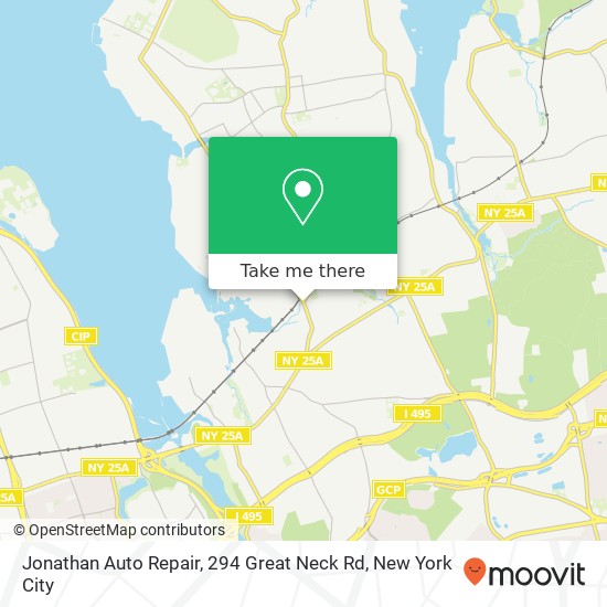 Jonathan Auto Repair, 294 Great Neck Rd map