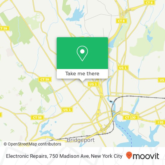 Electronic Repairs, 750 Madison Ave map