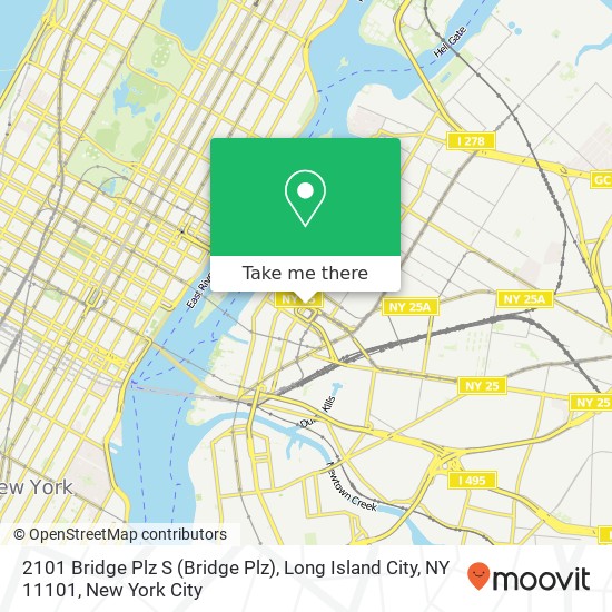 2101 Bridge Plz S (Bridge Plz), Long Island City, NY 11101 map