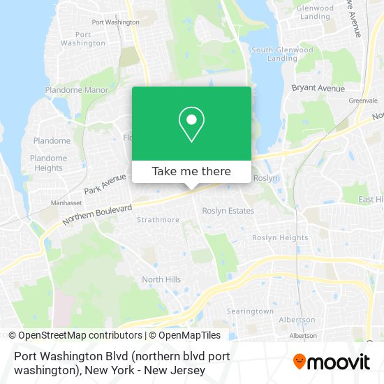 Port Washington Blvd (northern blvd port washington) map