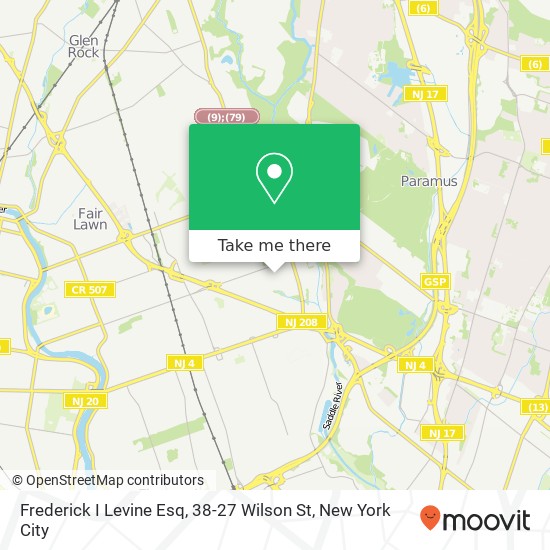 Mapa de Frederick I Levine Esq, 38-27 Wilson St