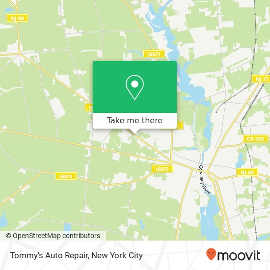 Mapa de Tommy's Auto Repair, 562 Shiloh Pike