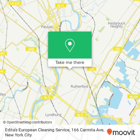 Edita's European Cleaning Service, 166 Carmita Ave map