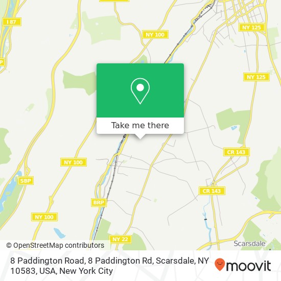 8 Paddington Road, 8 Paddington Rd, Scarsdale, NY 10583, USA map