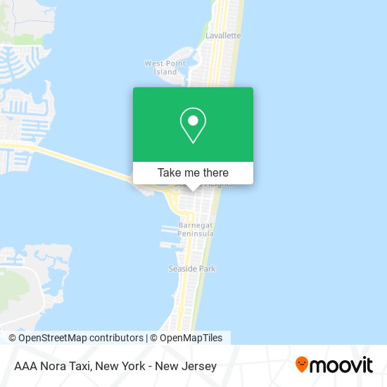 AAA Nora Taxi map