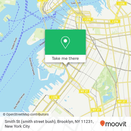 Smith St (smith street bush), Brooklyn, NY 11231 map