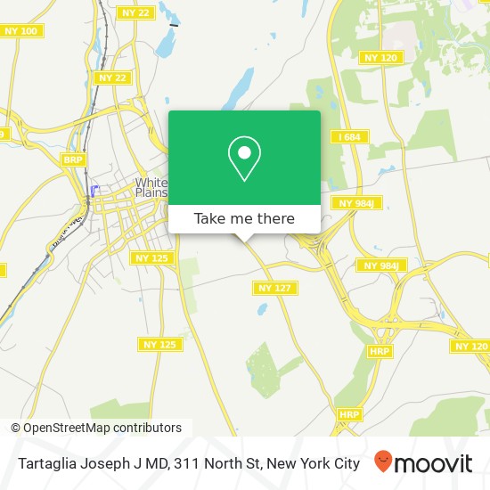 Mapa de Tartaglia Joseph J MD, 311 North St