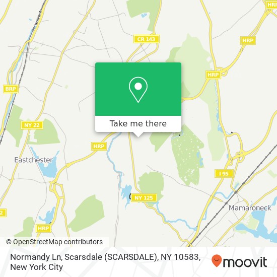 Normandy Ln, Scarsdale (SCARSDALE), NY 10583 map