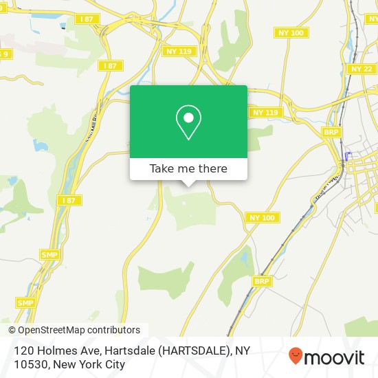 Mapa de 120 Holmes Ave, Hartsdale (HARTSDALE), NY 10530