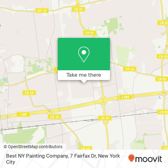 Mapa de Best NY Painting Company, 7 Fairfax Dr