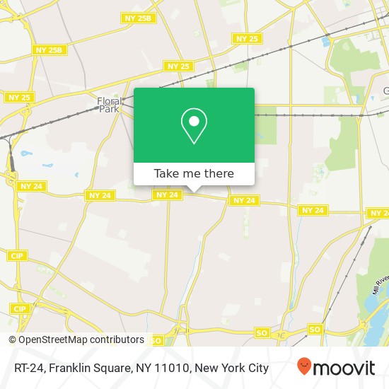 Mapa de RT-24, Franklin Square, NY 11010