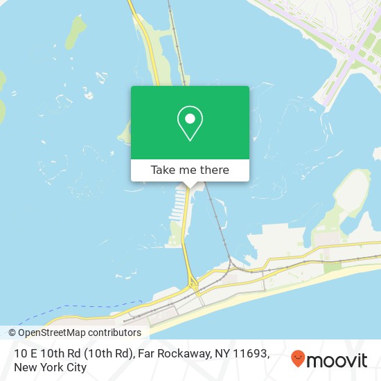 Mapa de 10 E 10th Rd (10th Rd), Far Rockaway, NY 11693