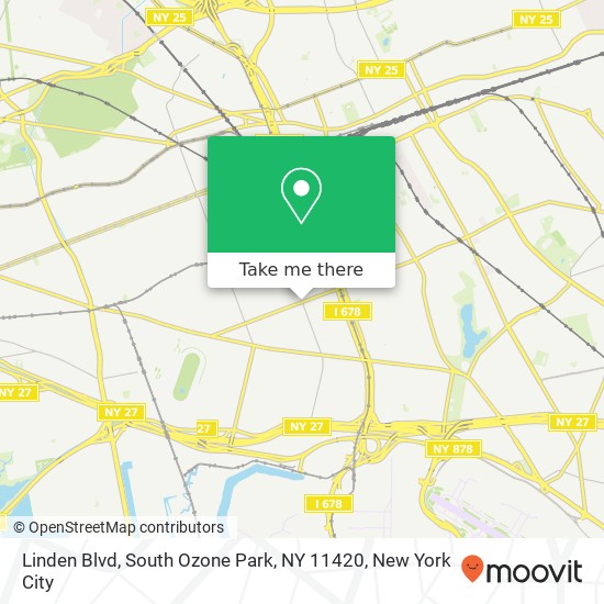 Mapa de Linden Blvd, South Ozone Park, NY 11420