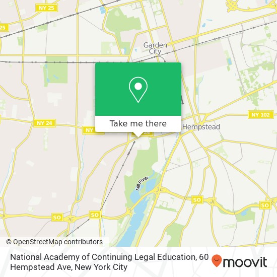National Academy of Continuing Legal Education, 60 Hempstead Ave map