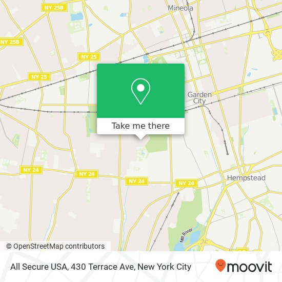 Mapa de All Secure USA, 430 Terrace Ave