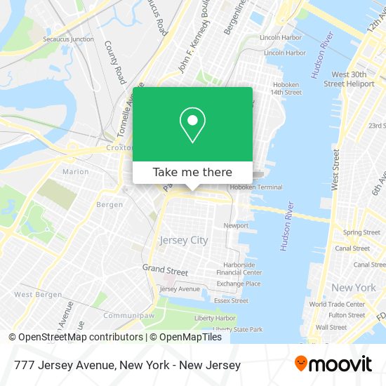 777 Jersey Avenue map