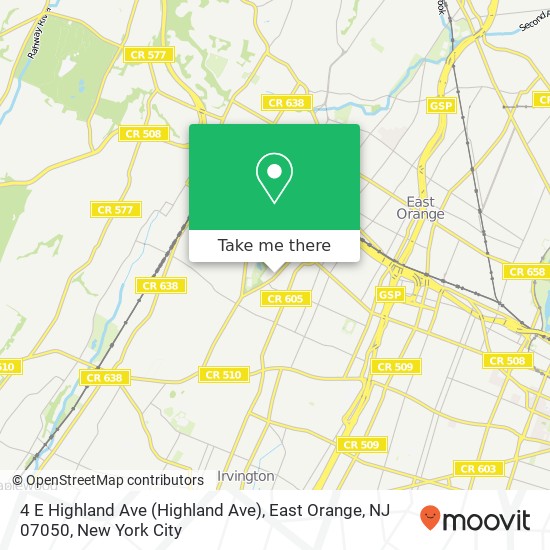 4 E Highland Ave (Highland Ave), East Orange, NJ 07050 map