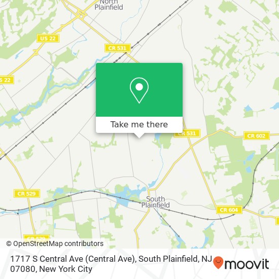 1717 S Central Ave (Central Ave), South Plainfield, NJ 07080 map