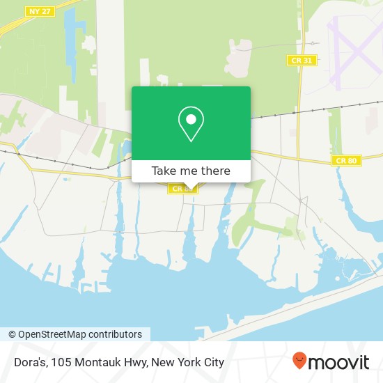 Dora's, 105 Montauk Hwy map