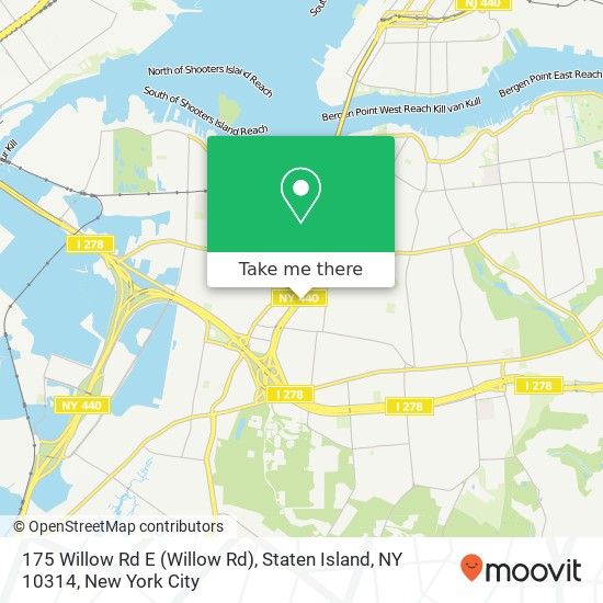 175 Willow Rd E (Willow Rd), Staten Island, NY 10314 map