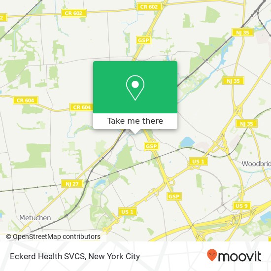 Mapa de Eckerd Health SVCS, 33 Wood Ave S