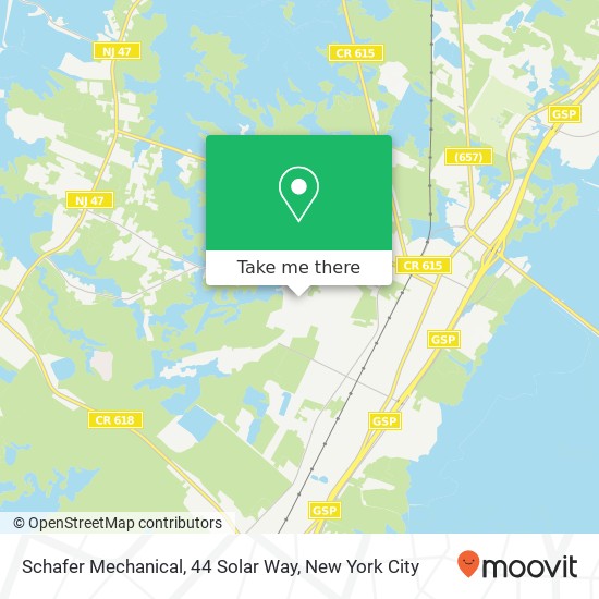 Schafer Mechanical, 44 Solar Way map