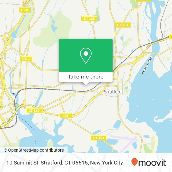 Mapa de 10 Summit St, Stratford, CT 06615