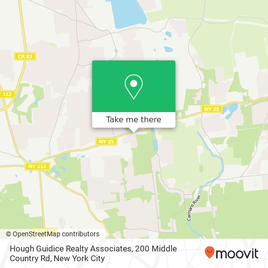 Mapa de Hough Guidice Realty Associates, 200 Middle Country Rd