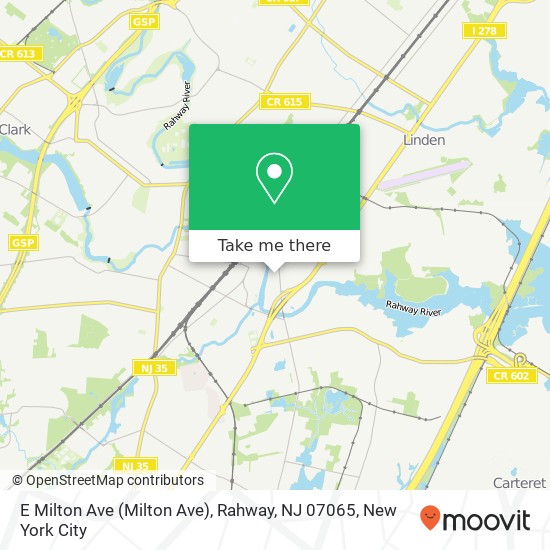E Milton Ave (Milton Ave), Rahway, NJ 07065 map