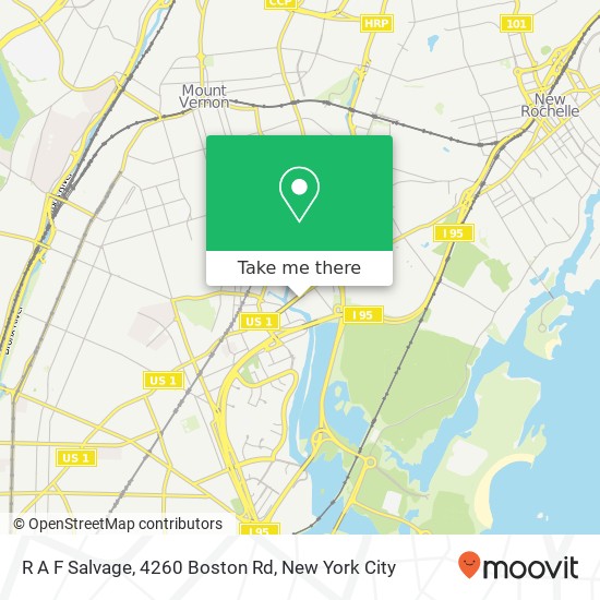 R A F Salvage, 4260 Boston Rd map