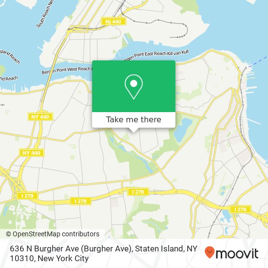 636 N Burgher Ave (Burgher Ave), Staten Island, NY 10310 map